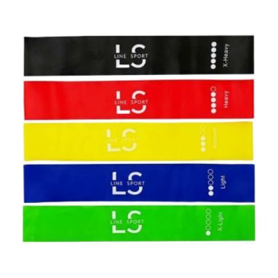 Line Sport Mini Power Band Gumy oporowe do ćwiczeń, 5 szt.
