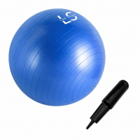 Line Sport Piłka gimnastyczna do ćwiczeń z pompką, 65 cm, niebieska