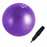Line Sport Piłka gimnastyczna do ćwiczeń z pompką, 75 cm, fioletowa
