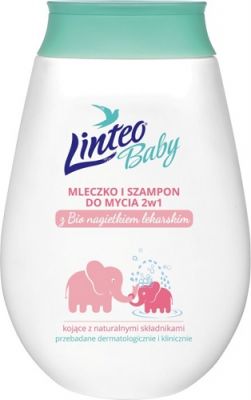 LINTEO BABY mleczko i szampon do mycia z BIO nagietkiem lekarskim 250 ml