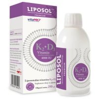 Liposol Liposomalna Witamina K2 100 uq + D3 4000 IU, 250 ml