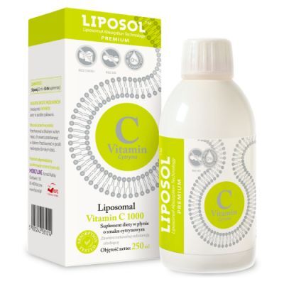 Liposol Witamina C smak cytrynowy, 250 ml