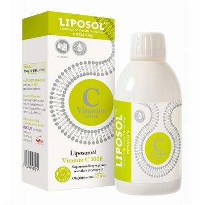 Liposol Witamina C smak cytrynowy, 250 ml