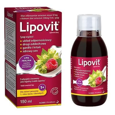 Lipovit Syrop Lipa i Malina, 150 ml