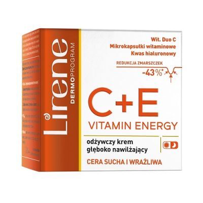 LIRENE C+E VITAMIN ENERGY Odżywczy krem głęboko nawilżający 50 ml