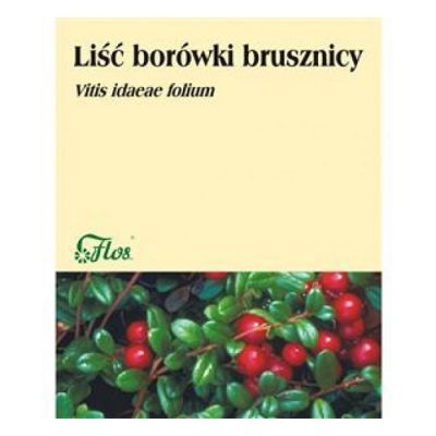 LIŚĆ BORÓWKI BRUSZNICY zioła do zaparzania 50 FLOS