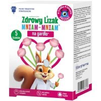 Lizak MNIAM-MNIAM Na Gardło 5 sztuk