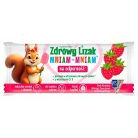 Lizak MNIAM-MNIAM Na Odporność bez cukru o smaku malinowym 1 sztuka