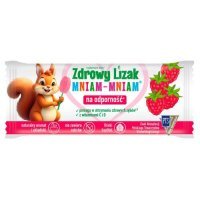 Lizak MNIAM-MNIAM Na Odporność bez cukru o smaku malinowym 1 sztuka
