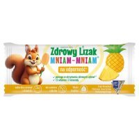 Lizak MNIAM-MNIAM o smaku ananasowym bez cukru ŁEZKA 1 sztuka