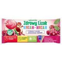 Lizak MNIAM-MNIAM o smaku mussssująca wiśnia 1 sztuka