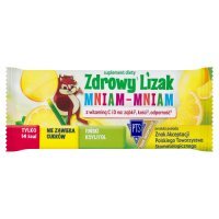 Lizak MNIAM-MNIAM z witaminą C i D o smaku cytrynowym 1 sztuka