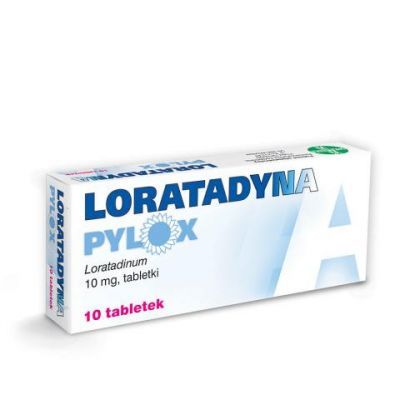 LORATADYNA PYLOX 10 mg  10 tabletek na katar alergiczny