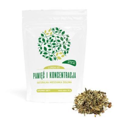 LOREM VIT Pamięć i Koncentracja Naturalna mieszanka ziołowa, 50g KRÓTKA DATA 31.01.2026
