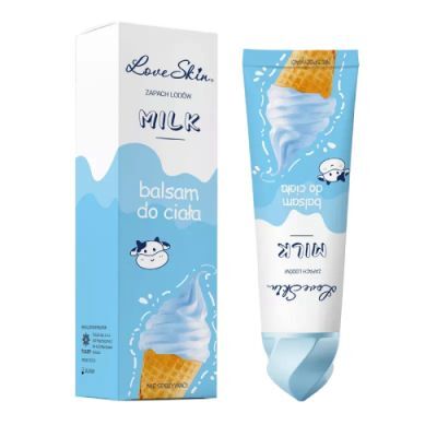 Love Skin Ice Cream Milk Nawilżający balsam do ciała o zapachu lodów, 120 g