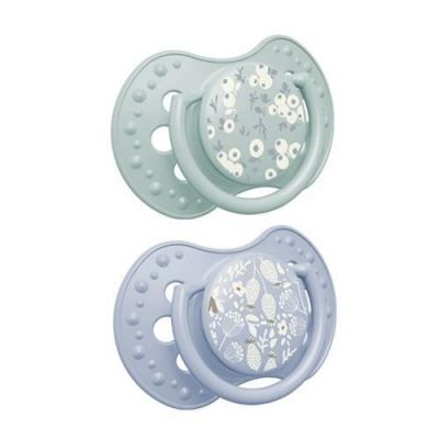 LOVI Blossom Blue Smoczek uspokajający, silikonowy, dynamiczny 18m+, 2szt.