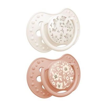 LOVI Blossom Ivory Smoczek uspokajający, silikonowy, dynamiczny 6-18m, 2szt.