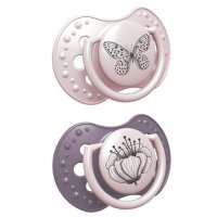 Lovi Botanic Girl Smoczek silikonowy dynamiczny 0-6 m, 2 szt.