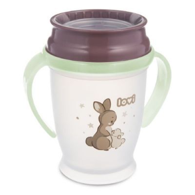 LOVI Kubek 360° Night&Day Rabbit świecący w ciemności 1/610, 250 ml