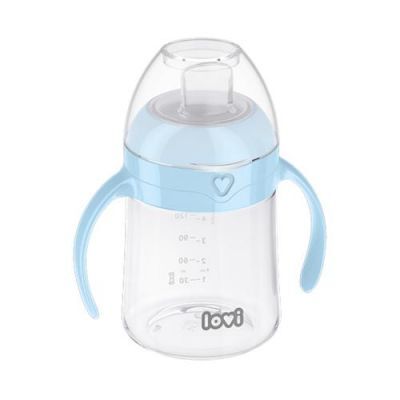 LOVI Pierwszy kubek z ustnikiem 6m+ niebieski 35/358, 150ml