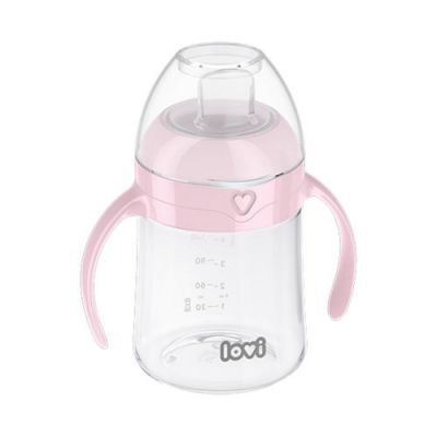 LOVI Pierwszy kubek z ustnikiem 6m+ różowy 35/353, 150ml