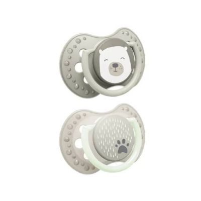 Lovi Smoczek silikonowy dynamiczny 0-6 m Buddy Bear, 2 szt.