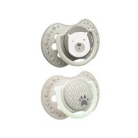 Lovi Smoczek silikonowy dynamiczny 0-6 m Buddy Bear, 2 szt.