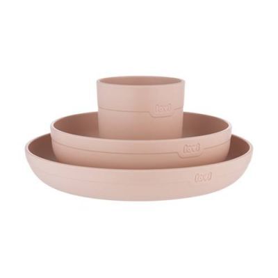 LOVI Zestaw naczyń z kubkiem Nude 21/533