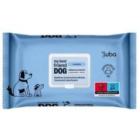 LUBA DOG Nawilżane chusteczki do oczyszczania i ochrony skóry i sierści, 60szt.