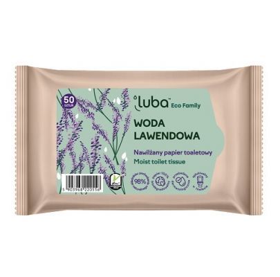 LUBA ECO FAMILY Papier toaletowy nawilżany Woda Lawendowa 50 sztuk