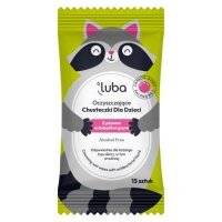 Luba Oczyszczające chusteczki dla dzieci z płynem antybakteryjnym, 15 szt.