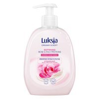 LUKSJA Creamy &amp; Soft Kremowe mydło w płynie Róża i Proteiny mleka, 500ml
