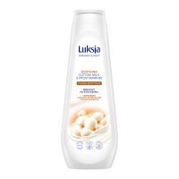 LUKSJA Creamy &amp; Soft Kremowy Płyn do kąpieli Łagodzące Mleczko Bawełniane i Prowitamina B5, 900ml