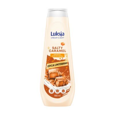 LUKSJA Creamy & Soft Kremowy płyn do kąpieli o zapachu słonego karmelu, 900ml