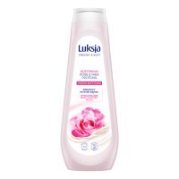 LUKSJA Creamy &amp; Soft Płyn do kąpieli Róża i Proteiny mleka, 900ml