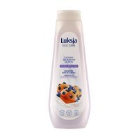 LUKSJA Silk Care Płyn do kąpieli Smakowita Jagodowa Babeczka, 900ml