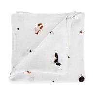 LULLALOVE Cavaliery Otulacz muślinowy 150x200cm, 1szt.