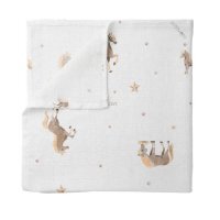 Lullalove Muślinowa pieluszka/myjka konie 40x40 cm, 1 szt.