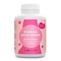 LULLALOVE Puder do mycia twarzy - malinowy, 75g