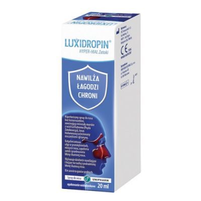LUXIDROPIN Hyper Hial Zatoki spray do nosa 20 ml