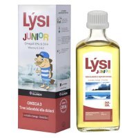 Lysi Junior Tran islandzki dla dzieci mango-limonka, 240 ml