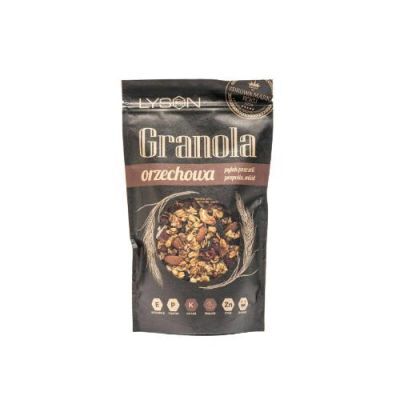 ŁYSOŃ Granola orzechowa z miodem i pyłkiem pszczelim, 300g