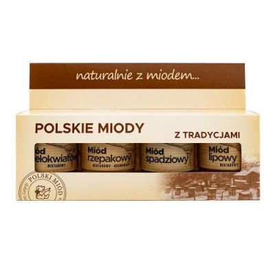 ŁYSOŃ Zestaw Polskie miody, 4x50g