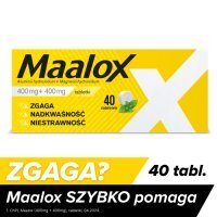 MAALOX 40 tabletek