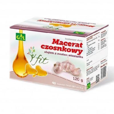 Macerat czosnkowy z olejem z nasion wiesiołka GAL, 40 kaps.