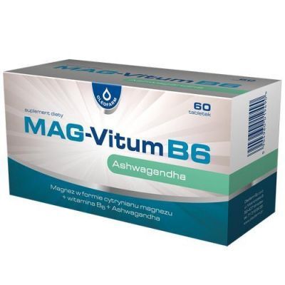 MAG-Vitum B6 Ashwagandha, 60 tabletek KRÓTKA DATA 30.11.2024