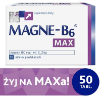 MAGNE-B6 MAX 50 tabl. zmęczenie, niepokój, drażliwość