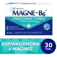 MAGNE-B6 ZMĘCZENIE i STRES 30 tabletek DATA WAŻNOŚCI