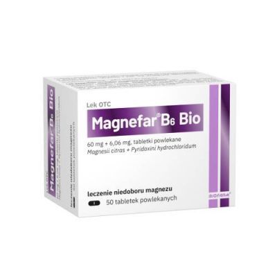 MAGNEFAR B6 BIO 50 tabletek