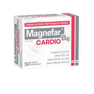 Magnefar B6 Cardio, 50 tabl.